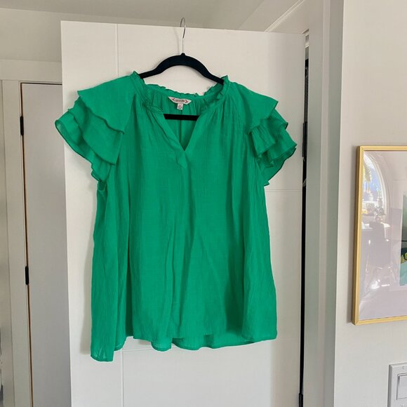 Nanette Lapore tulip sleeve blouse - Picture 6 of 10